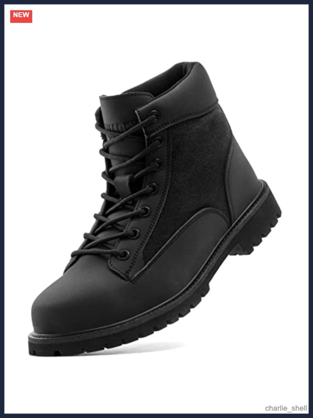 Steel Toe Work Boots Kevlar Anti-Puncture Slip Resistant Safety Boots